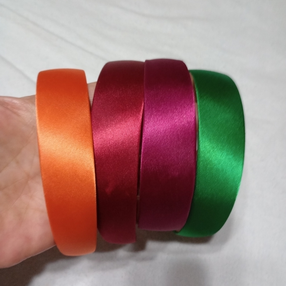 Four colored headbands